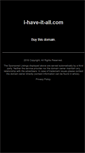 Mobile Screenshot of i-have-it-all.com